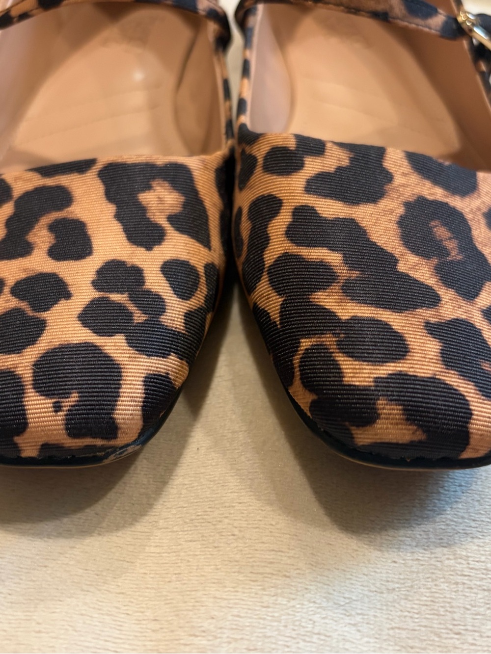 Franco Sarto Leopard-Print Mary Jane Flats ballet loafer 8 - Picture 3 of 8